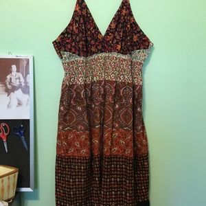 Floral Paisley Midi Dress